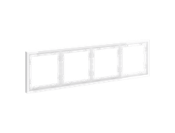 VLS100401 Рамка четверная, белый глянцевый-1