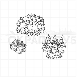 Штамп цветник