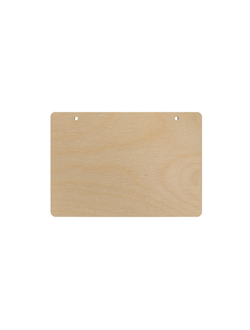 Заготовка фанера Табличка прямоугольная 12 x 8.3 см