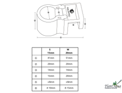 Aquapro FIX-S - Фиксатор для шлангов и трубок S