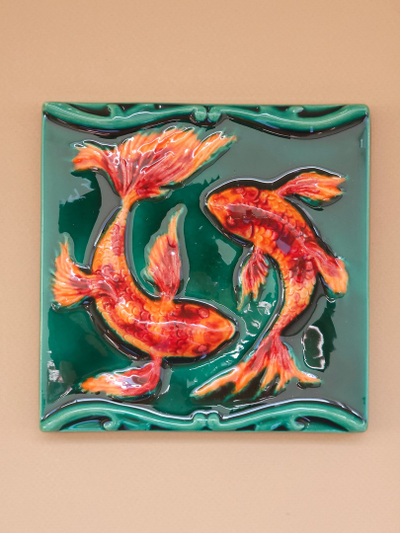 Керамическая плитка "Русские животные" (цветные)