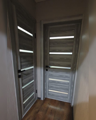 VFD. LINE 1. GREY/ WHITE GLOSS. СЕРЫЙ ДУБ/ САТИНАТ