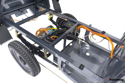 Грузовой электротрицикл Rutrike КАРГО Кабина Дуал NEXT 72V 2000W синий