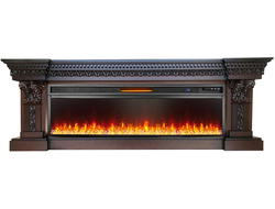 Линейный электрокамин Бавария BL с очагом Vision 60 Led