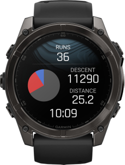 Часы Garmin Fenix 8 -51mm Sapphire Titan DLC 010-02905-63