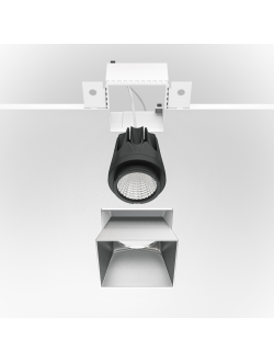 Встраиваемый светильник (Набор) Share 1х12Вт 3000К с диммером, DLA051-12W3K-DIM