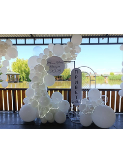 ФОТОЗОНА ИЗ ШАРОВ "ПРИВЕТ, СТАРШИЕ КЛАССЫ"