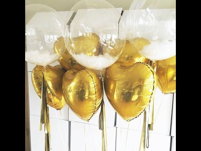 Шар (18&#039;&#039;/46 см) Сердце, Золото