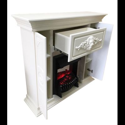 Электрокамин Бостон WT с очагом Fobos