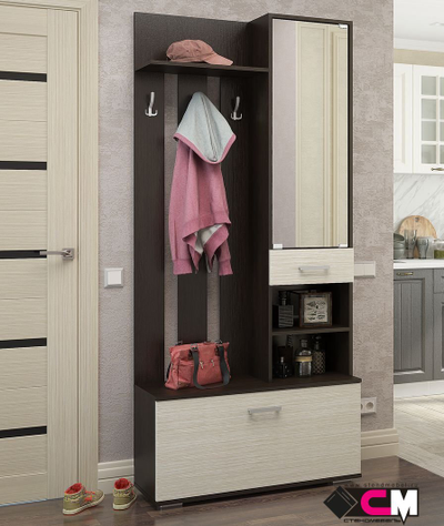 Сорренто Прихожая 910х2020х345 Венге/Дуб белфорт