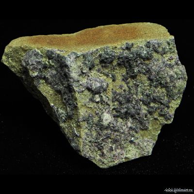 Флюорит (ратовкит) на буром кварците