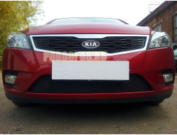 Защита радиатора KIA Ceed I рестайлинг 2010-2012 black