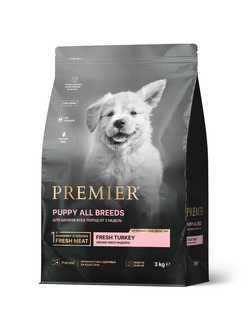 PREMIER (Премьер) сухой корм для щенков всех пород, Индейка 3 кг