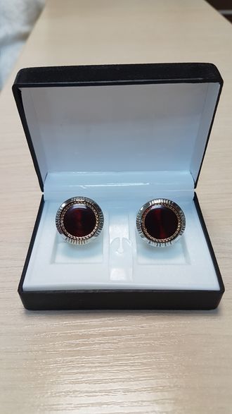 запонки бордовые