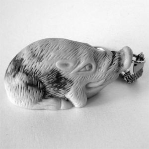 Брелок КАБАН, литьевой мрамор.ОПТ