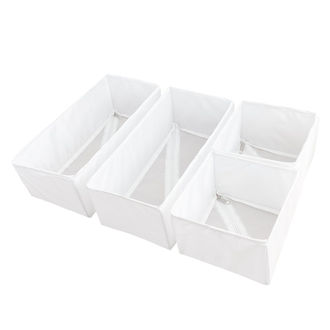 Набор коробок 4 штуки, белый (разные размеры)