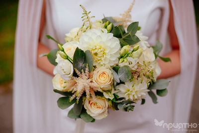 Букет невесты & Бутоньерка № 1354