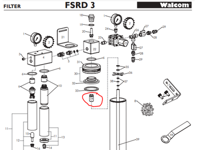 Направляющая трубки для осушителя ESR WALCOM 3063152