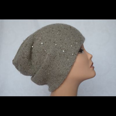 Итальянская шапка женская Vizio Визио Италия 6157 ореховая