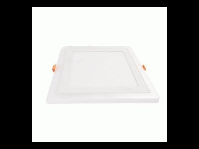 Светильник встраиваемый Ecola даунлайт Квадрат 6W 4200K 4K подсветка 3W 4K 145(105)x20 DLRV90ELC