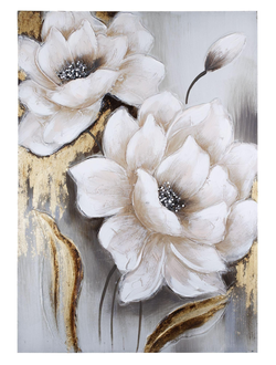 Интерьерное панно с цветочным мотивом