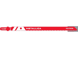 Пилки для лобзика METALLICA Ultra T318BF, 132/110мм шаг 2мм, BiM прямой рез, по стали 4-7мм