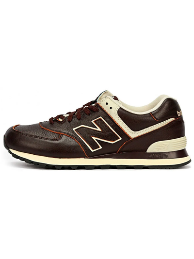 New Balance 574 Classic Brown White женские
