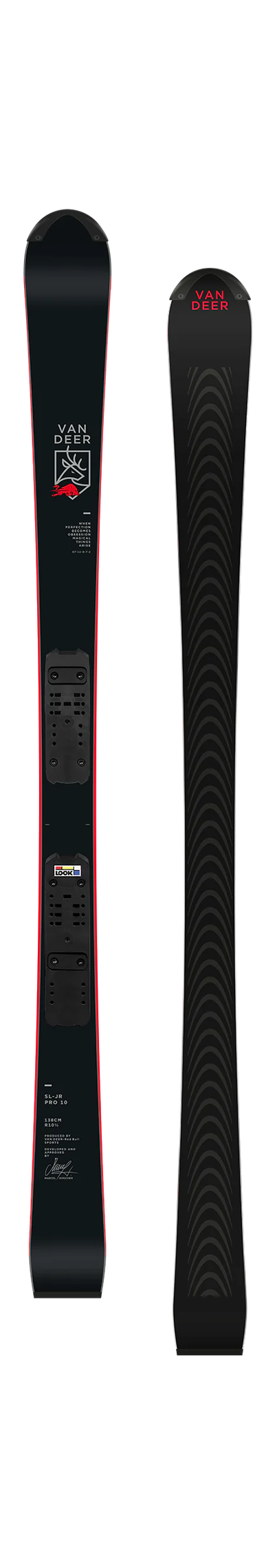 Горные лыжи юниорские Van Deer SL-JR PRO 138cm R10 с платформой Look R21 PRO