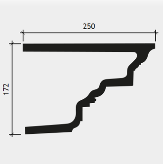 Карниз 4.31.201 сборный - 172*250*2000мм