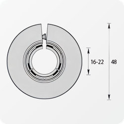 Обвод для труб универсальный Идеал 16-22 мм. 001 Белый