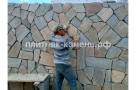 забор из натурального камня в Челябинске