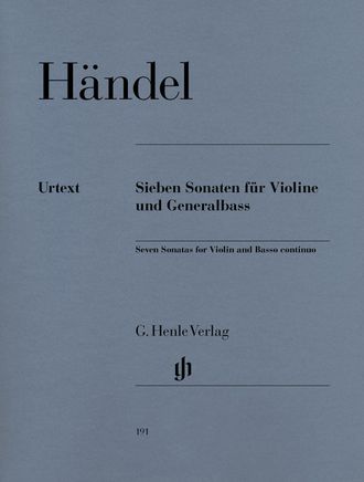 Händel. 7 Sonaten für Violine und Bc