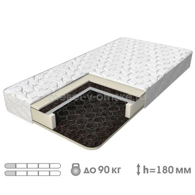 ВК865 Матрас "Виктория-4" (пружины Боннель, спанбонд, ППУ, термовойлок, жаккард)