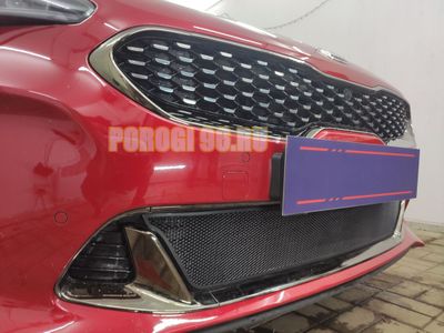 Защита радиатора для KIA Stinger 2018- black низ