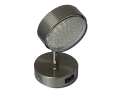 Светильник накладной Ecola GX53-FT3173 поворотный на коротком кроншт. Сатин-хром 150х80 FS5331ECB