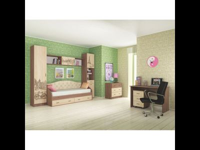 Кровать с ящиками Орион Подростковая спальня (ТЭКС)