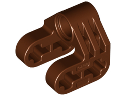 Technic, Axle and Pin Connector Perpendicular Split, Reddish Brown (92907 / 6121356)
