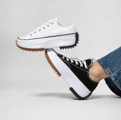 Кеды Converse Star Hike белые низкие на высокой подошве 168817c фото