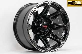 Комплект дисков R17 9,0J ET-40 5*150 TUFF A.T. T-01 Черный с полированным ободом (R606)