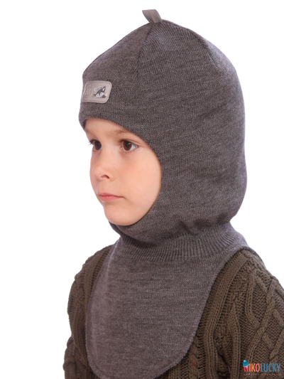 Шапка-шлем "NK"   20101-01, цвет темно-серый р. 48-50