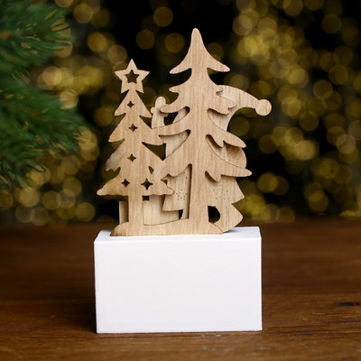 Вечный календарь «Дед Мороз с подарками» 7 × 3,5 × 13 см