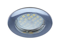 Ecola DL100 MR16 GU5.3 св-к литой Хром 24x75 FC1601EFF