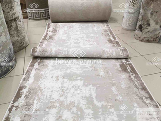 Дорожка ковровая RIMMA LUX 36897J beige-d.beige / ширина 1,8 м