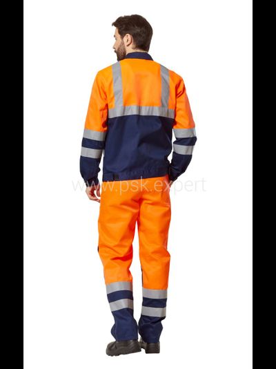 Костюм СПЕКТР СИГНАЛ с п/к, синий/оранжевый