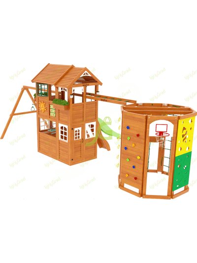 Детская площадка IgraGrad Клубный домик 2 с WorkOut Luxe