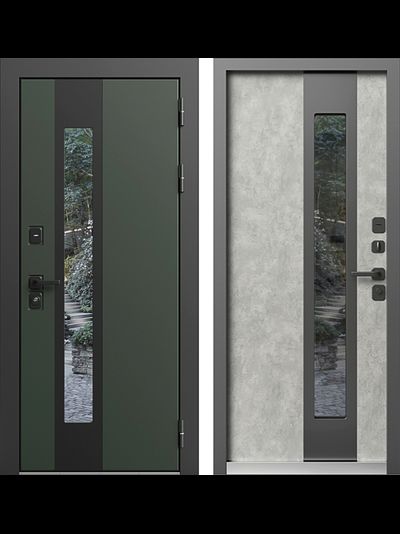 Дверь Арктика Термо темно-зеленая
