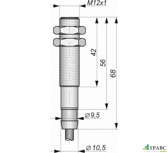 Датчик индуктивный бесконтактный ИД02-NO-NPN-1 (Д16Т)