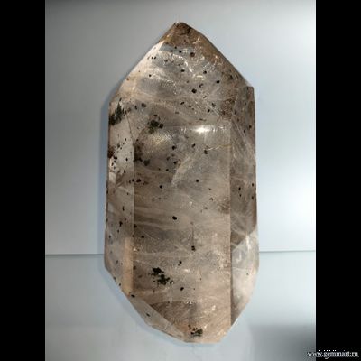 Горный хрусталь с включениями хлорита, гематита и рутила. Мадагаскар. 205*120*100мм. (ААА)