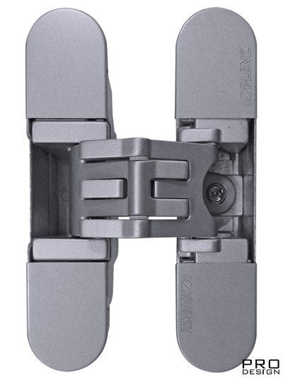 KUBICA 27 - K2700 петля самоцентрирующая с 5-ю точками опоры регулируемая по 3-м направлениям, матовый хром