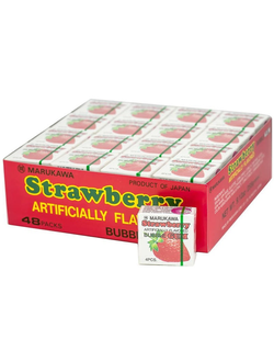 Marukawa Клубника Жевательная резинка в виде шаров 5,4г (48)*60